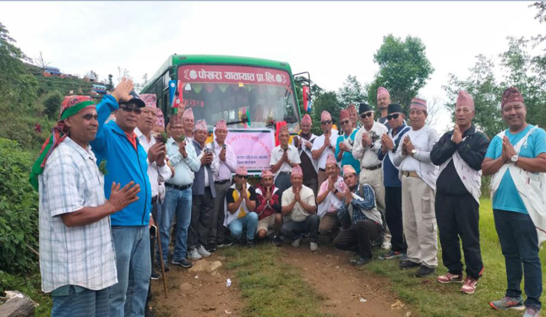 First bus arrival makes Galen villagers happy
