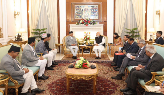 PM Prachanda, Modi sit for talks