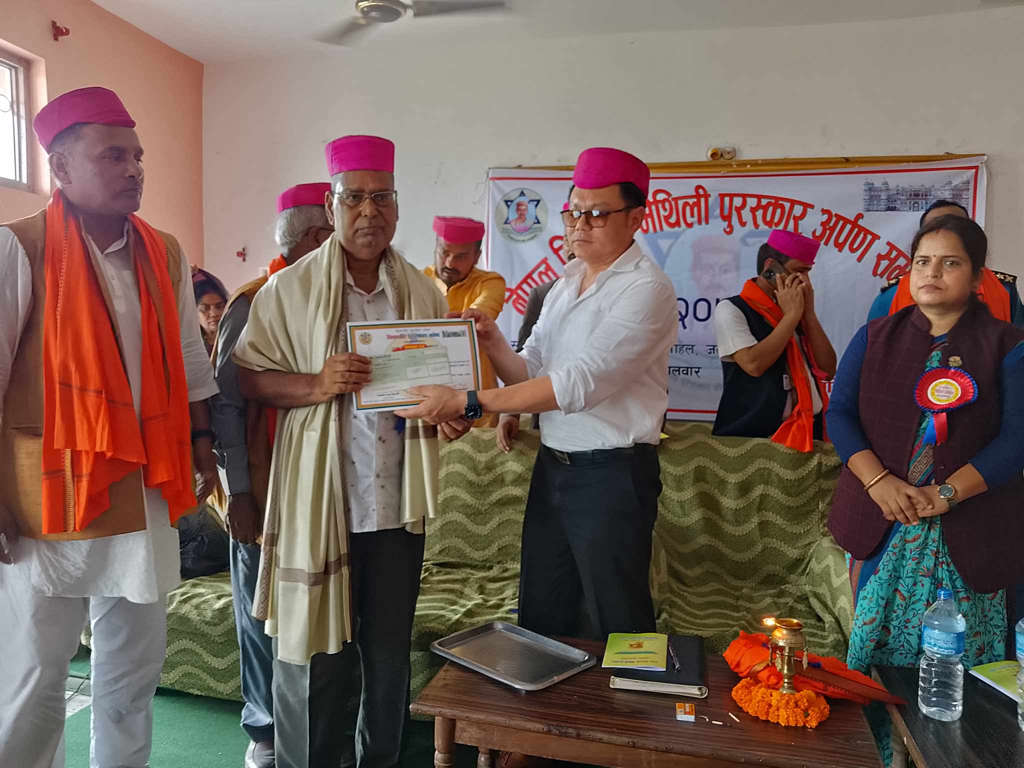 Chaudhari bags 'Vidyapati Maithili Language Literature Award'