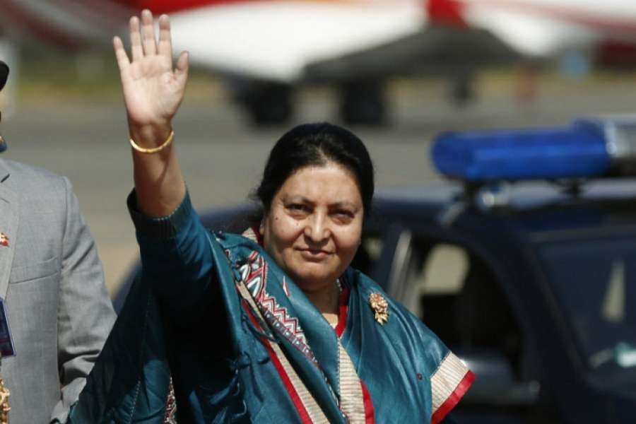 President Bhandari arrives in Surkhet