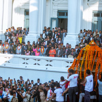 Holi celebration at Basantapur (Photo Feature)