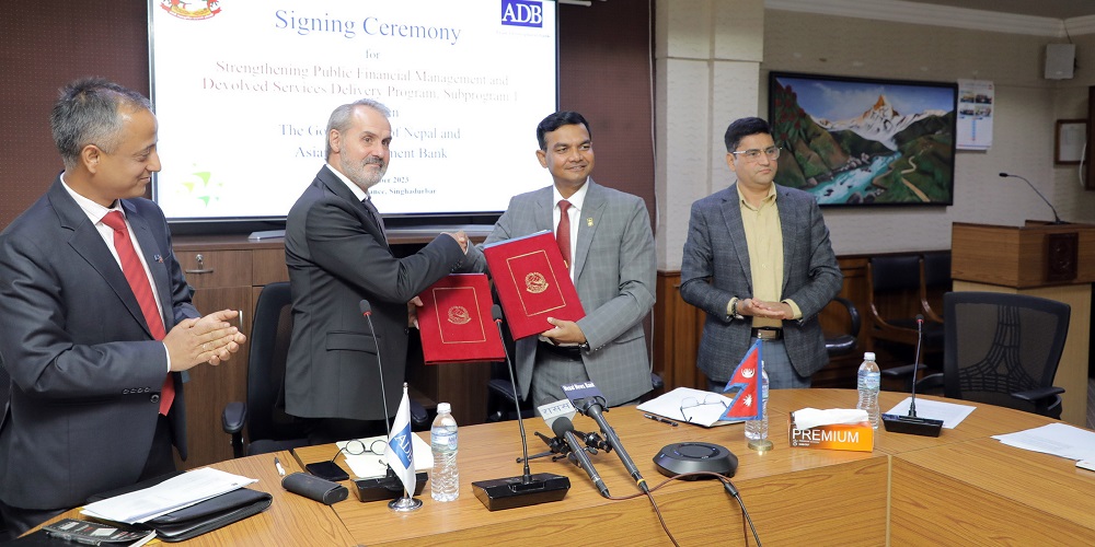 Nepal and ADB sign agreement for over Rs 13 bln concessional loan