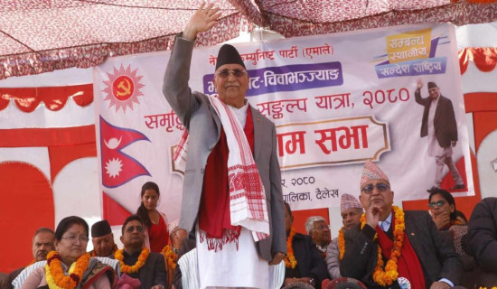 Resolution campaign to know about people's problems: Chair Oli