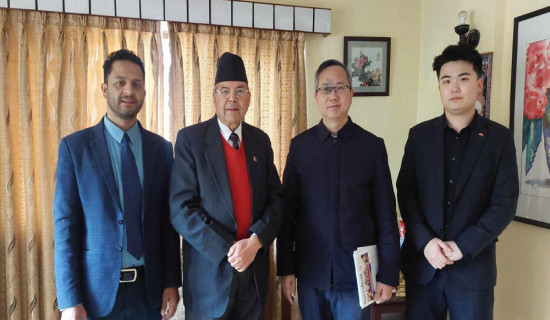 Former PM and Chinese Ambassador hold courtesy meeting