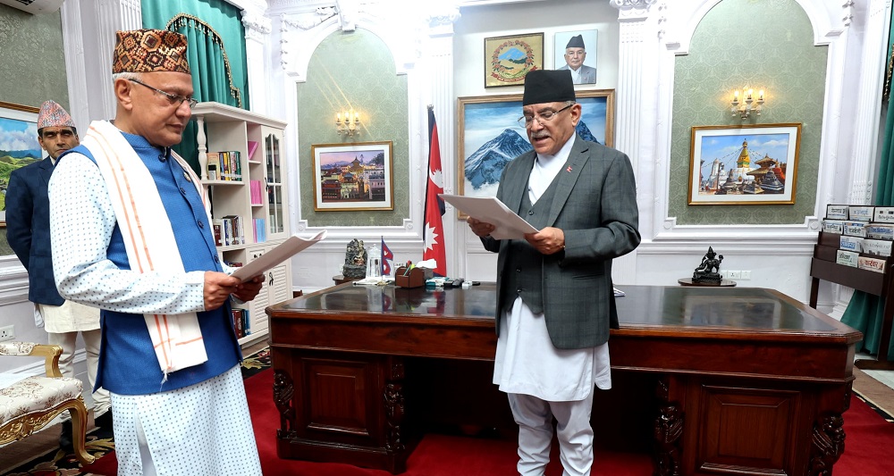 Newly appointed state Minister Karki sworn in