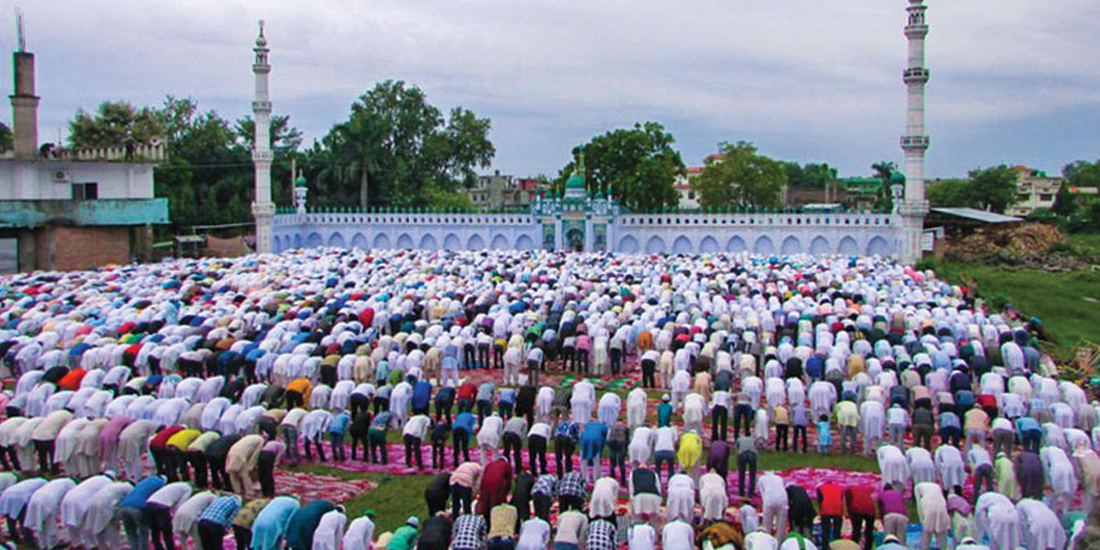 Muslims celebrating Eid today