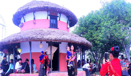 Tanahun's traditional round house