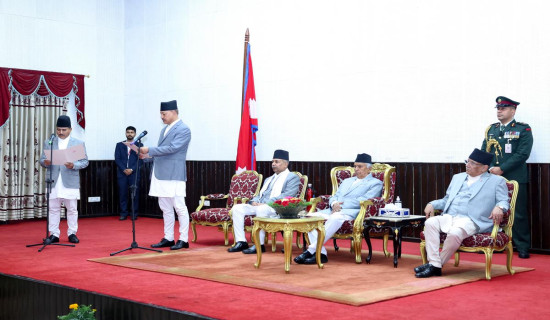President Bhandari graces Fulpati feu de joie (with pictures)