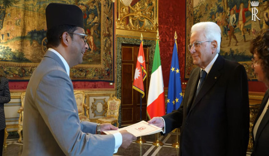 Letter of credence presented
