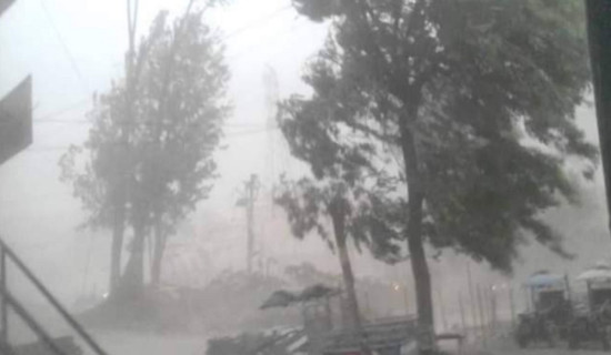 Storm predicted in Lumbini, Madhesh, Sudurpaschim and Koshi Provinces
