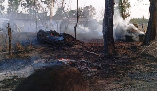 150 houses feared burnt in massive fire in Chimti of Saptari