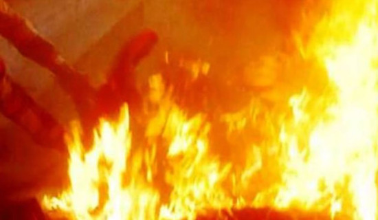 Three houses gutted in fire in Bajura