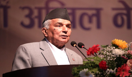 Good governance, peace and security possible only thru rule-based judicial system: President Paudel