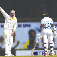 Lyon fifer rattles Sri Lanka on Day 1