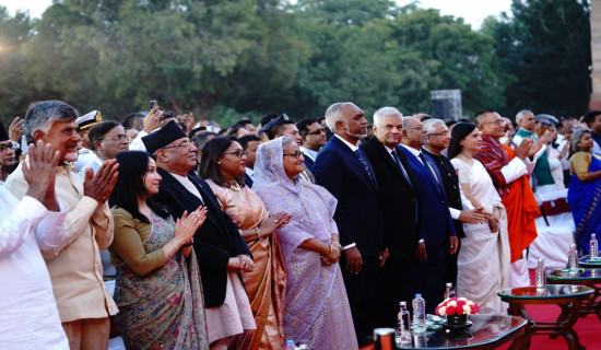 PM Prachanda attends Modi's swearing-in ceremony