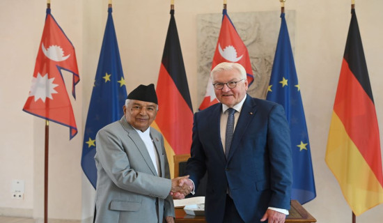 President Paudel and his German counterpart discuss Nepal-Germany relations