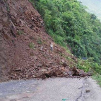 Excavator driver killed in landslide