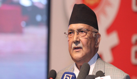 Dialogue, common efforts are needed among parties when nation is in difficulty: Chair Oli