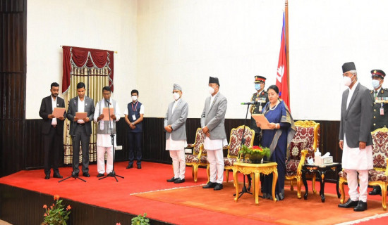 Three new ministers sworn in