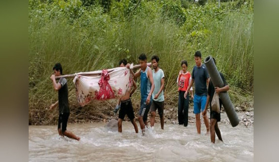 Floods in Narayan Khola makes life of Chure people difficult