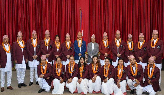 President extends best wishes to Nepali team participating in Paris Olympics