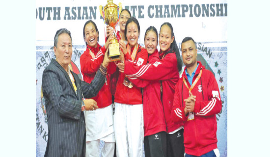 Nepal defends title with 62 medals at 8th South Asian Karate