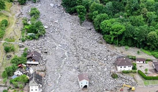 Dalit settlement in Melamchi at risk of landslide