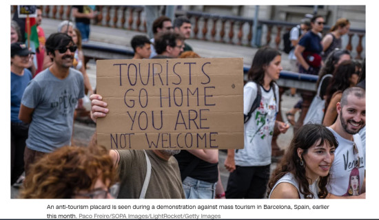 ‘A point of no return:’ Why Europe has become an epicenter for anti-tourism protests this summer