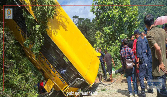 One killed, 29 injured in Pokhara school bus accident