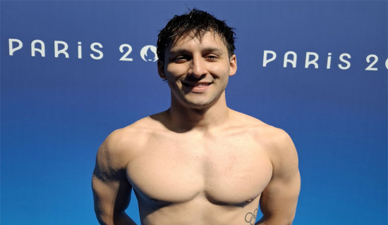Nepali swimmer Alexander sets new national record