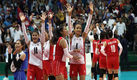 CAVA Volleyball League: Nepal's historical win against India
