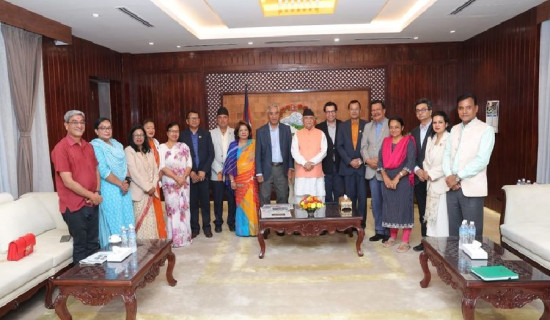 Deuba, NC lawmakers discuss air safety issue with PM Oli