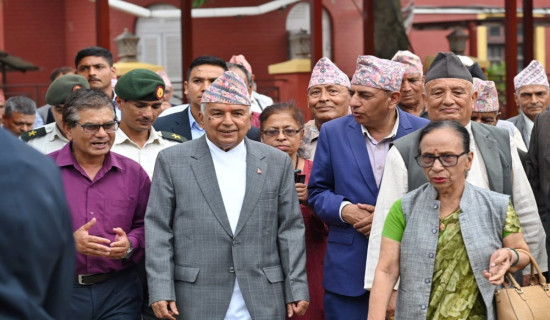 Freedom fighters should be honored by the state: President Paudel