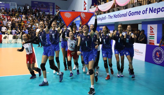 Nepal into final of CAVA Women's National League Volleyball defeating Iran