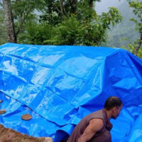 Covered hall constructed at Rong in Ilam