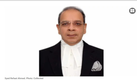 Syed Refaat Ahmed appointed Bangladesh's chief justice