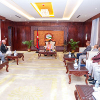 Indian Foreign Secretary Misri pays courtesy call on PM Oli