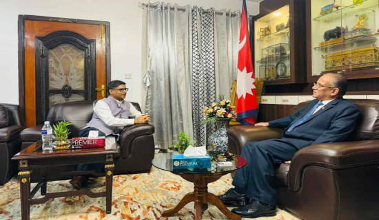 Indian Foreign Secretary Misri calls on former PMs Deuba, Prachanda