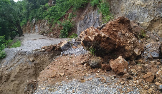 Buddhasing road remains disrupted for week