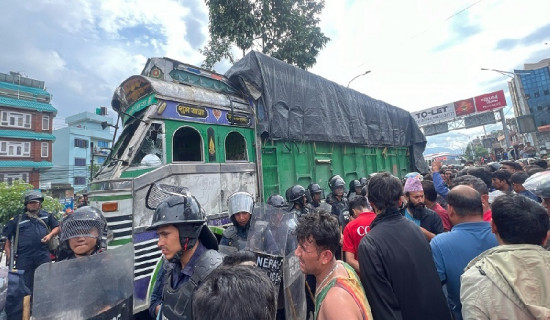 One dead after truck hits scooter in Bhaktapur