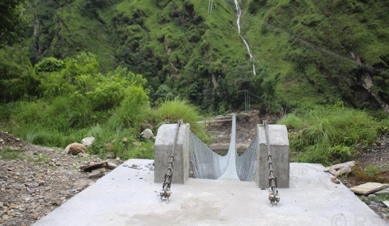 Eight suspension bridges built in Myagdi