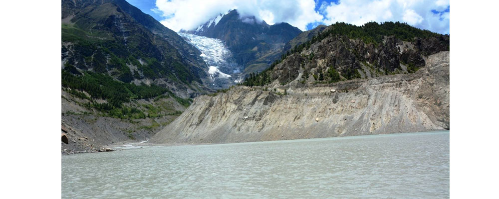 Gangapurna Lake becoming shallower each year