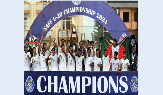 Bangladesh’s new football generation  return home with SAFF U-20 trophy