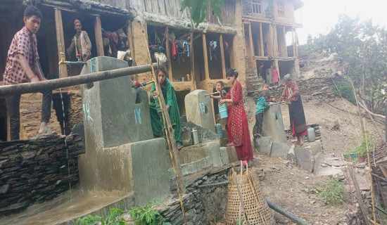 Residents of Nati Khola relieved as clean water ends daily struggle