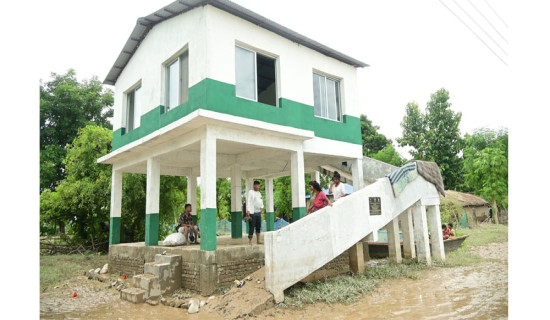 Army-made safe house proves effective for flood victims