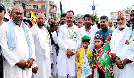 Mohammad Day marked by taking out procession along with Hindu leaders