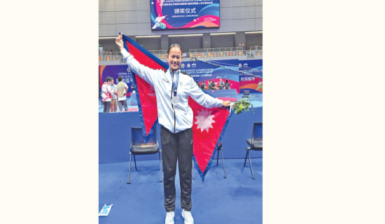 Arika Gurung grabs silver in 20th Asian Senior Karate