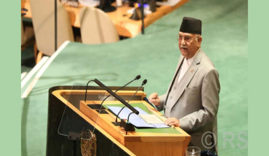 PM Oli pays tributes to trade tower victims