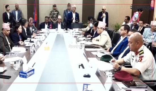 Meeting of Disaster Management Executive Committee continues at Singha Durbar