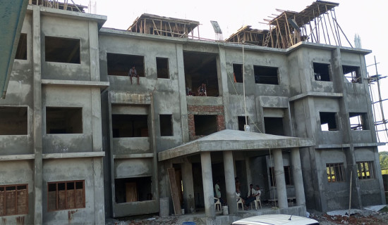 Administrative building construction of Harinagar at final stage